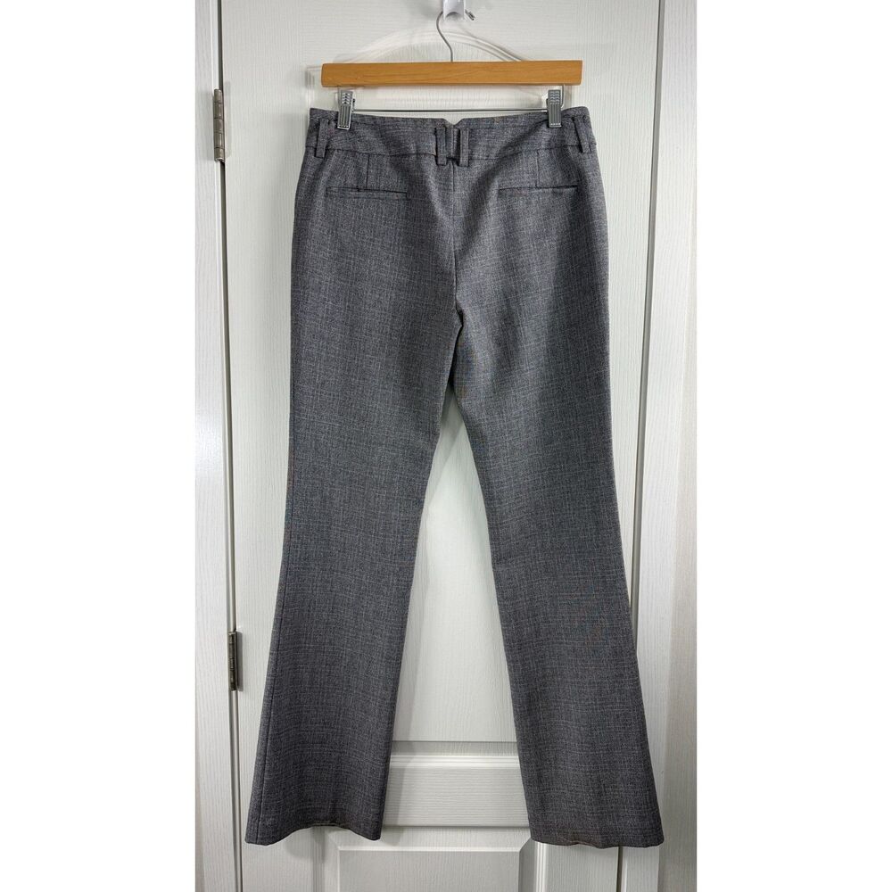 Amanda + Chelsea Womens Size 4 Gray Dress Pants Trousers Flare Leg Career